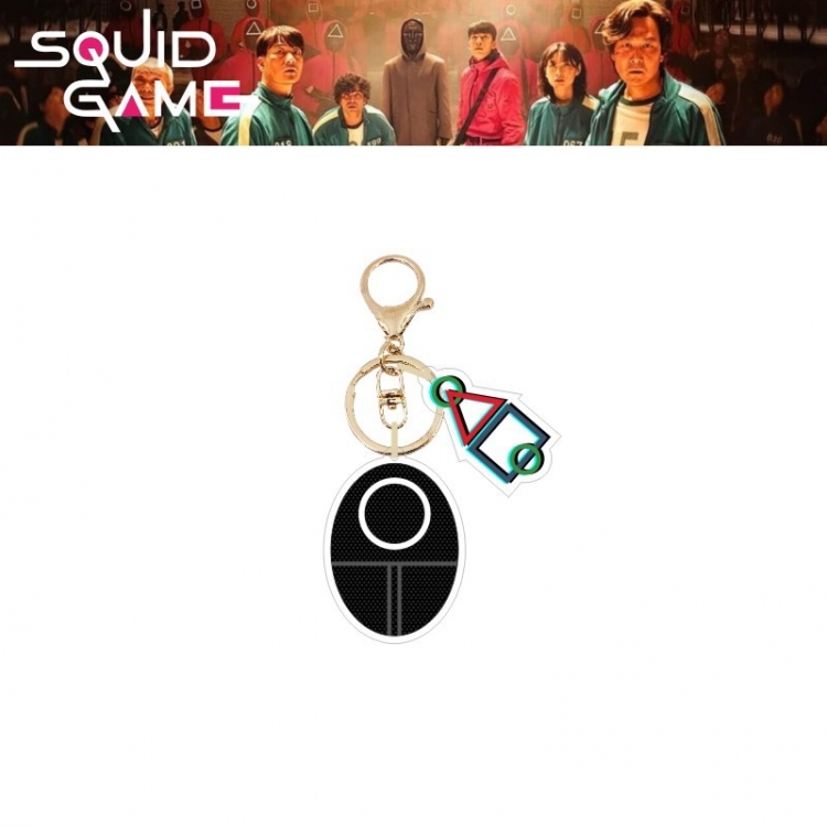 Squid Game Acrylic keychain pendant jewelry price for 5 pcs YSK024-12
