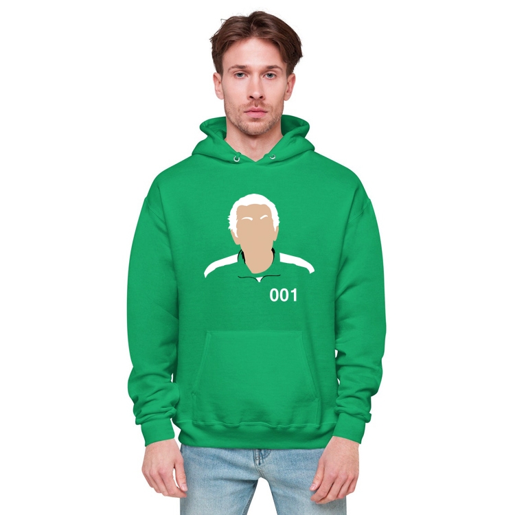 Squid Game Fleece padded hooded pullover sweater