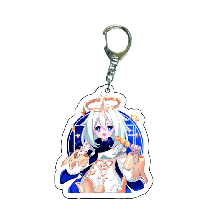 Genshin Impact  Anime acrylic Key Chain  price for 5 pcs 7785