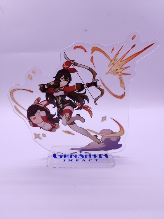 Genshin Impact  Anime  Acrylic  keychain Standing Plates 2438