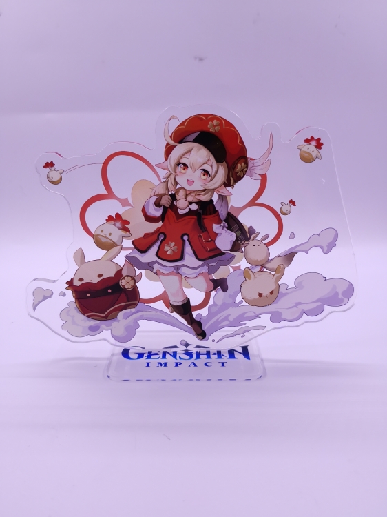 Genshin Impact  Anime  Acrylic  keychain Standing Plates 2422