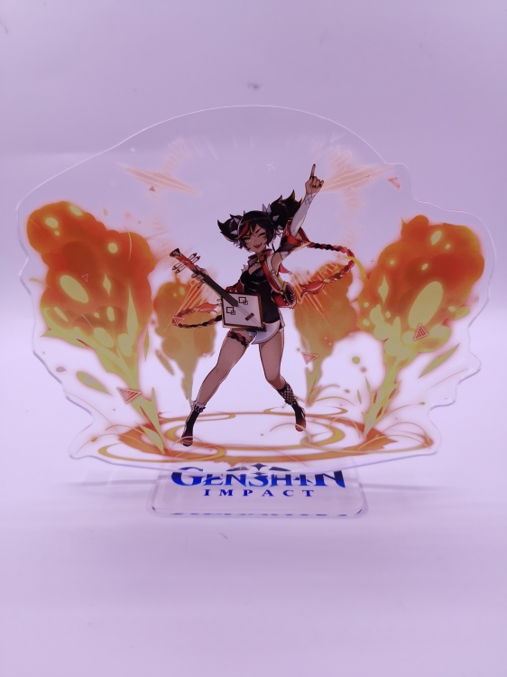 Genshin Impact  Anime  Acrylic  keychain Standing Plates 2351