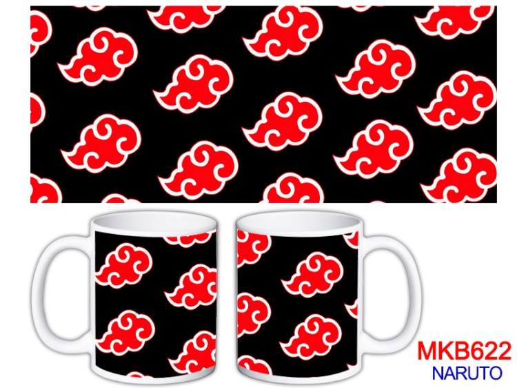 Naruto Anime color printing ceramic mug cup price for 5 pcs MKB-622