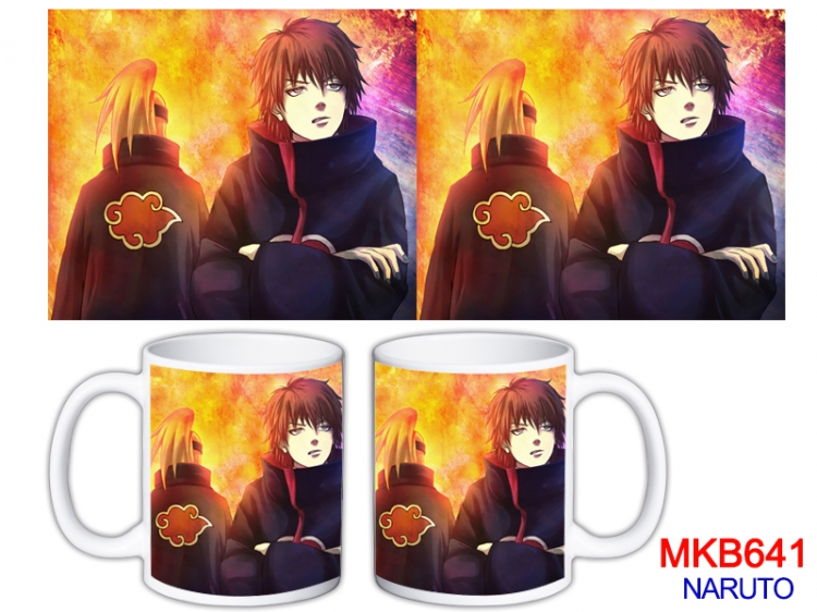 Naruto Anime color printing ceramic mug cup price for 5 pcs MKB-641