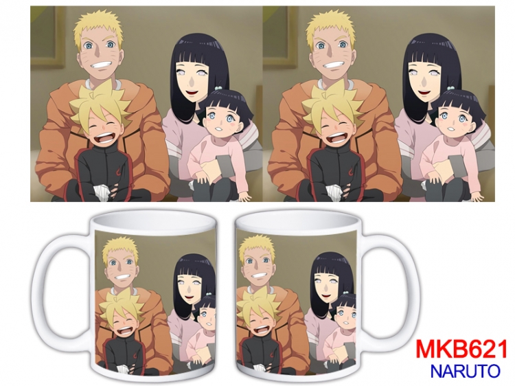 Naruto Anime color printing ceramic mug cup price for 5 pcs MKB-621