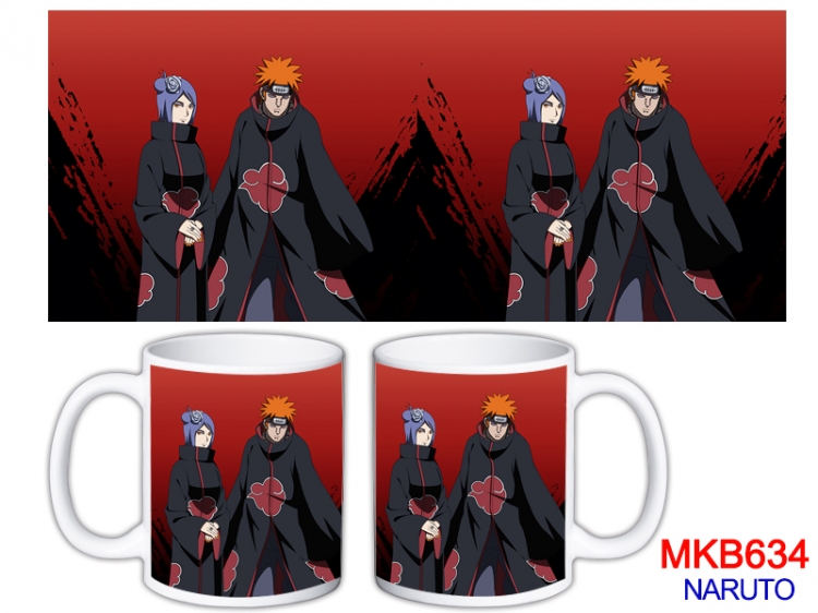 Naruto Anime color printing ceramic mug cup price for 5 pcs MKB-634