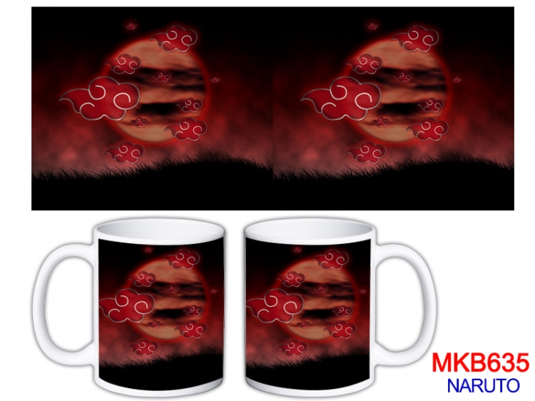 Naruto Anime color printing ceramic mug cup price for 5 pcs MKB-635