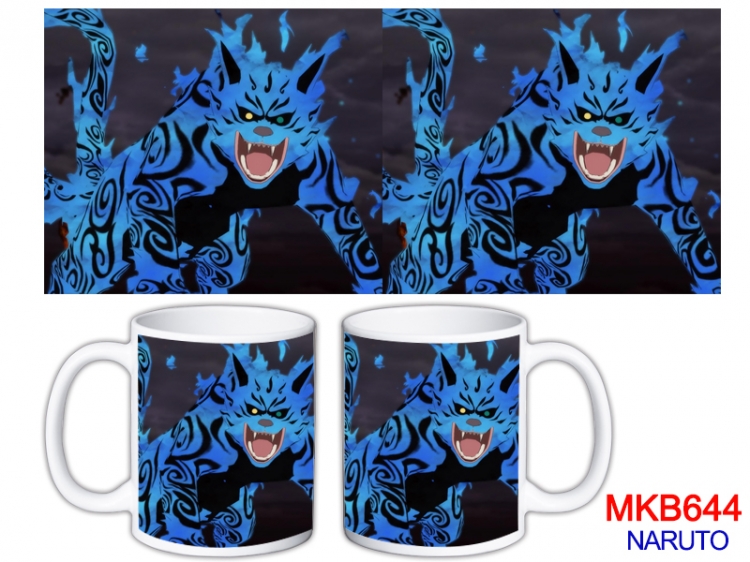 Naruto Anime color printing ceramic mug cup price for 5 pcs MKB-644