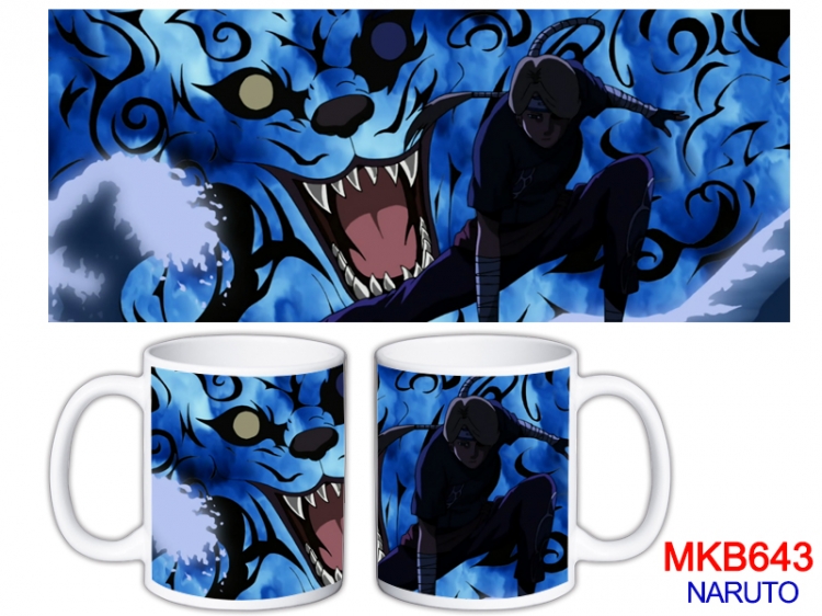 Naruto Anime color printing ceramic mug cup price for 5 pcs MKB-643