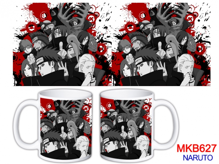 Naruto Anime color printing ceramic mug cup price for 5 pcs MKB-627