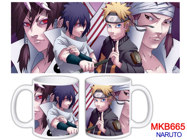 Naruto Anime color printing ceramic mug cup price for 5 pcs MKB-665