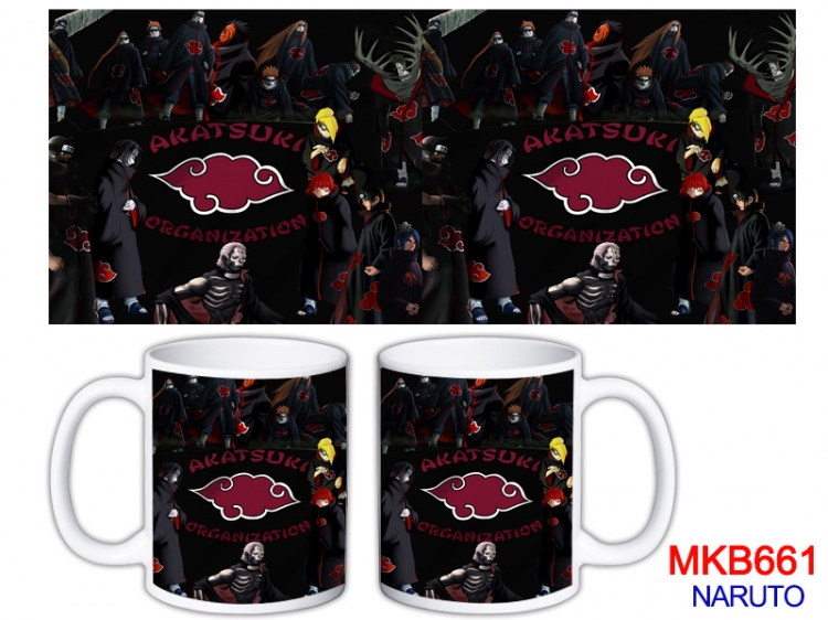 Naruto Anime color printing ceramic mug cup price for 5 pcs MKB-661
