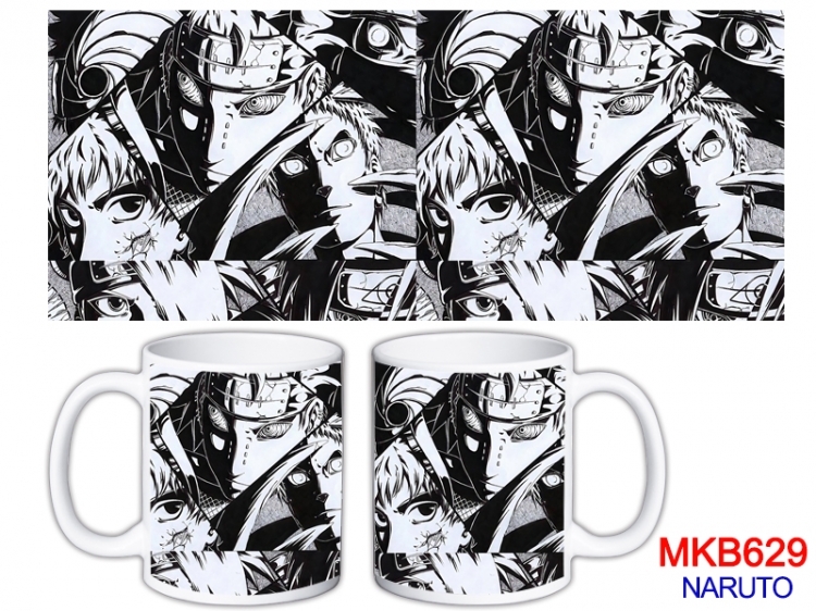 Naruto Anime color printing ceramic mug cup price for 5 pcs MKB-629