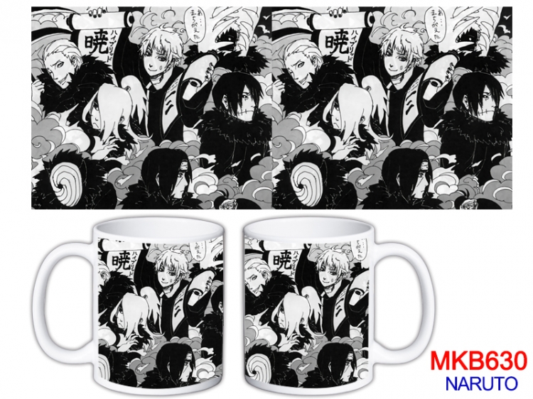 Naruto Anime color printing ceramic mug cup price for 5 pcs MKB-630