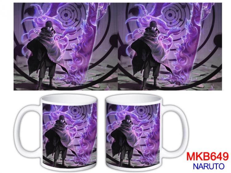 Naruto Anime color printing ceramic mug cup price for 5 pcs MKB-649