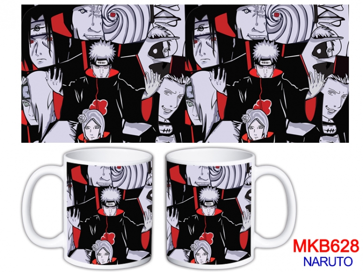 Naruto Anime color printing ceramic mug cup price for 5 pcs MKB-628