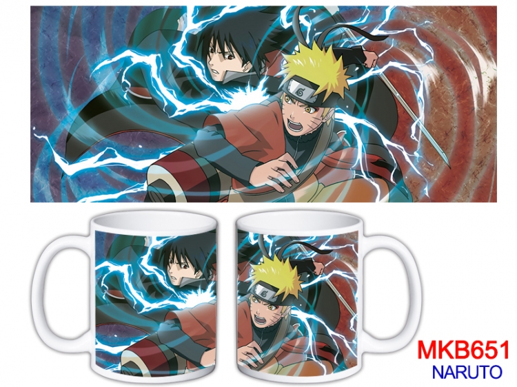 Naruto Anime color printing ceramic mug cup price for 5 pcs MKB-651