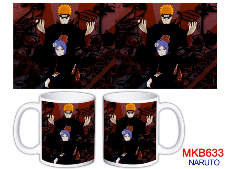 Naruto Anime color printing ceramic mug cup price for 5 pcs  MKB-633