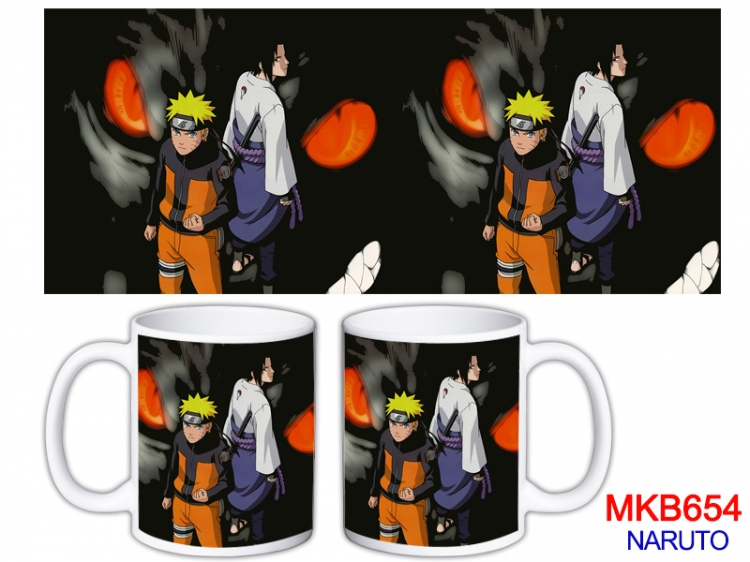 Naruto Anime color printing ceramic mug cup price for 5 pcs MKB-654