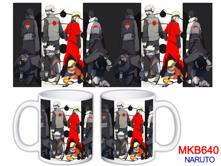 Naruto Anime color printing ceramic mug cup price for 5 pcs MKB-640