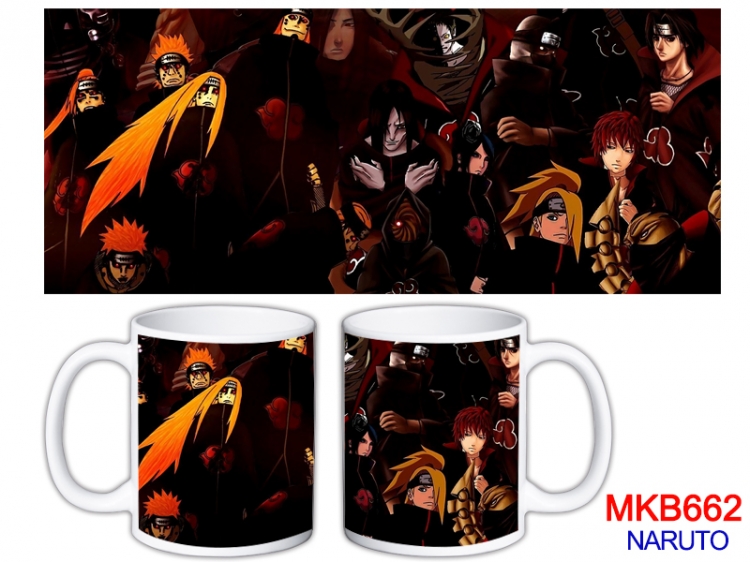 Naruto Anime color printing ceramic mug cup price for 5 pcs MKB-662
