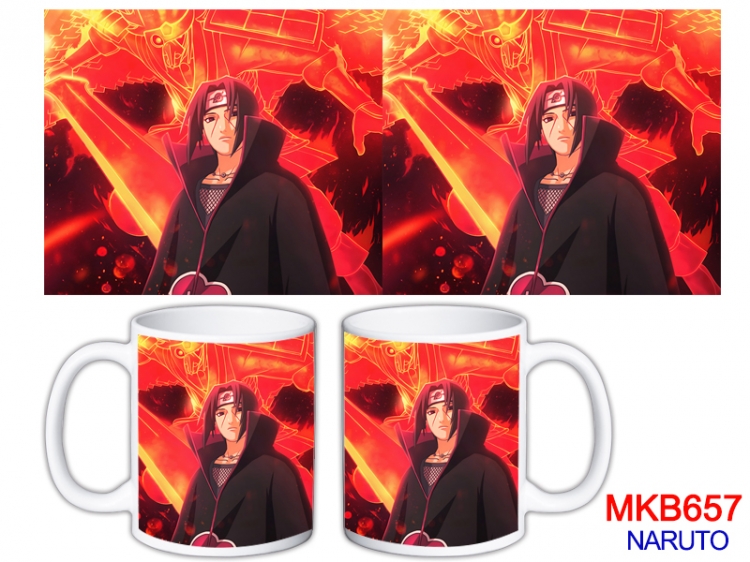 Naruto Anime color printing ceramic mug cup price for 5 pcs  MKB-657
