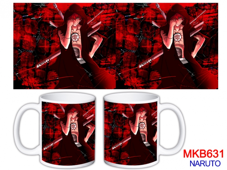 Naruto Anime color printing ceramic mug cup price for 5 pcs MKB-631