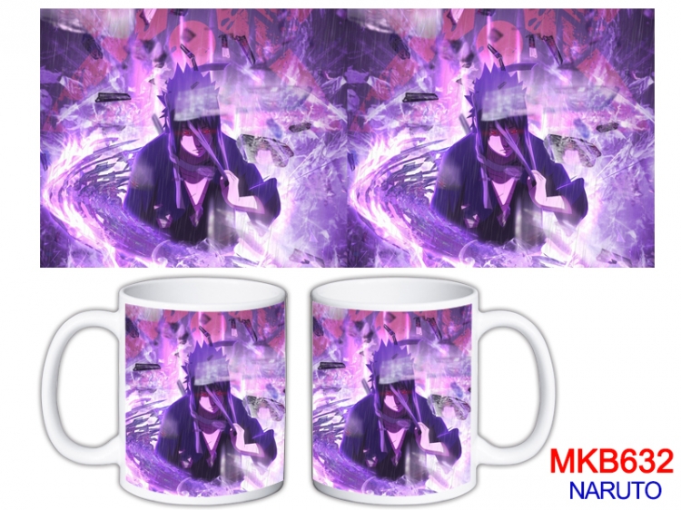 Naruto Anime color printing ceramic mug cup price for 5 pcs MKB-632