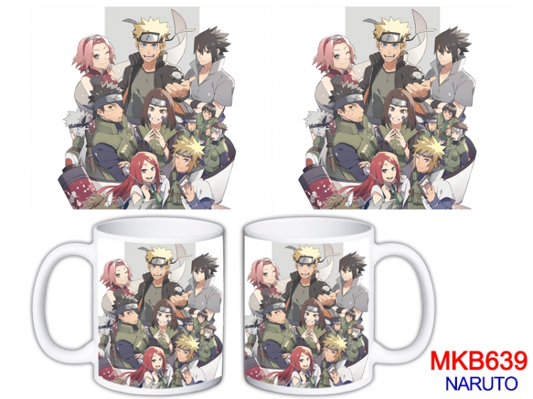 Naruto Anime color printing ceramic mug cup price for 5 pcs MKB-639