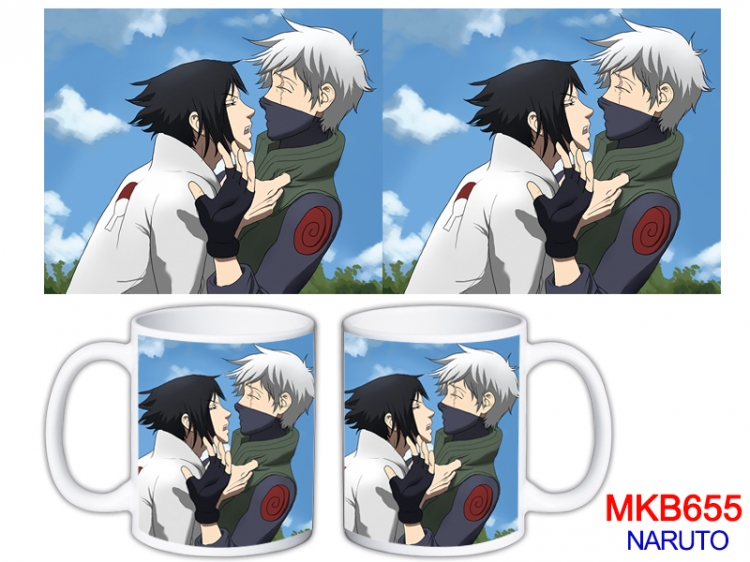 Naruto Anime color printing ceramic mug cup price for 5 pcs MKB-655