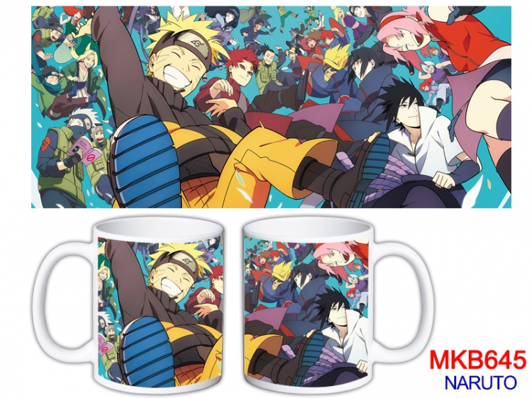 Naruto Anime color printing ceramic mug cup price for 5 pcs MKB-645