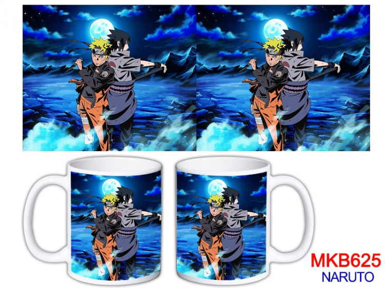Naruto Anime color printing ceramic mug cup price for 5 pcs MKB-625