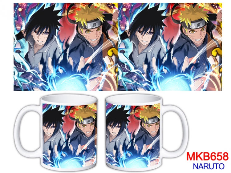 Naruto Anime color printing ceramic mug cup price for 5 pcs  MKB-658