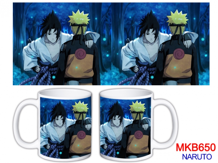 Naruto Anime color printing ceramic mug cup price for 5 pcs MKB-650