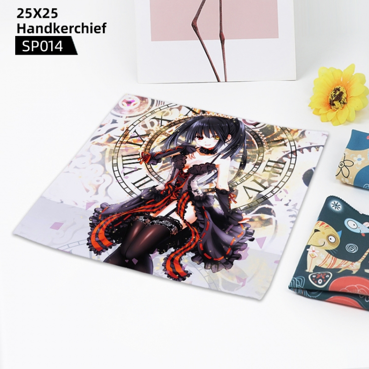 Date-A-Live Anime handkerchief 25x25cm can be customized SP014