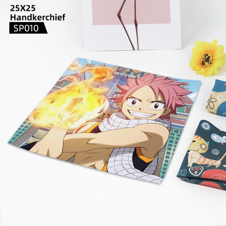 Fairy tail Anime handkerchief 25x25cm can be customized SP010