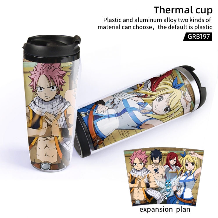 Fairy tail Cartoon leak-proof and heat-insulated cups Plastic material can be customized GRB197