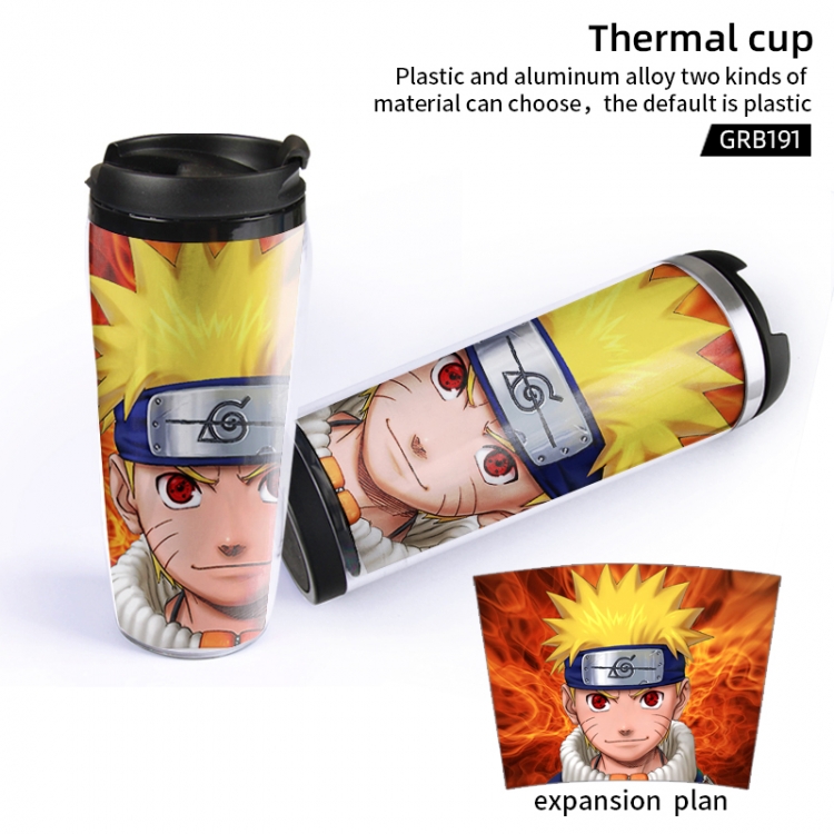 Naruto Cartoon leak-proof and heat-insulated cups Plastic material can be customized GRB191