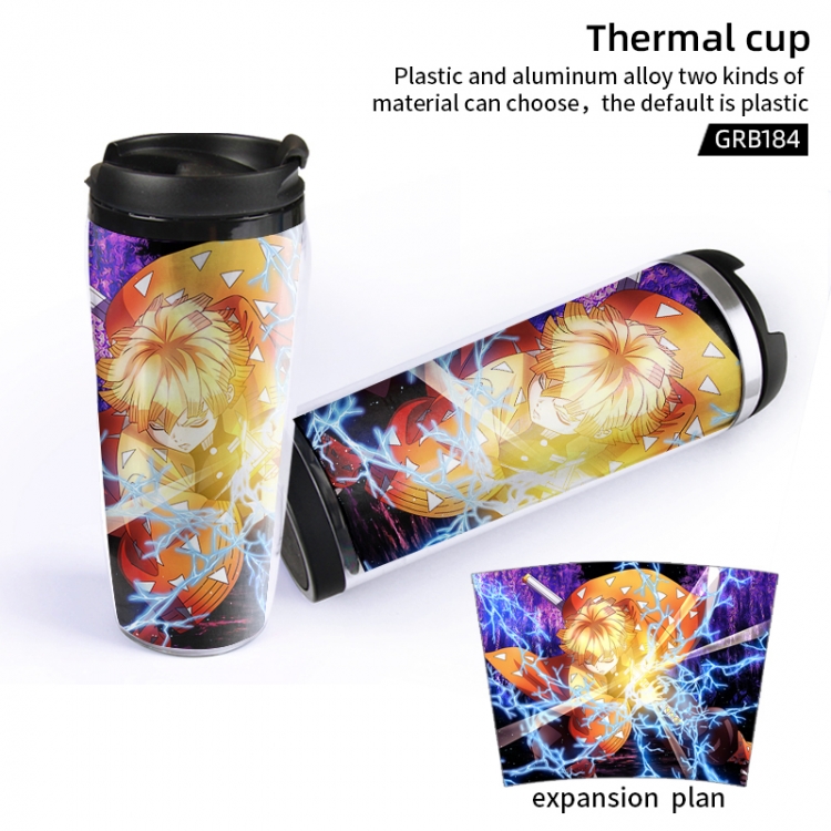 Demon Slayer Kimets Cartoon leak-proof and heat-insulated Plastic material cups can be customized GRB184