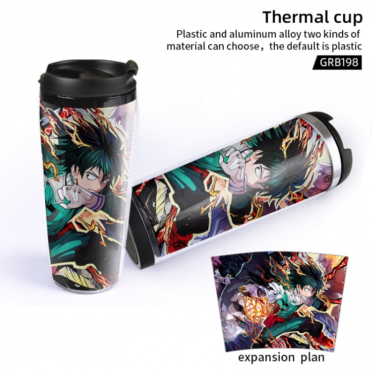 My Hero Academia Cartoon leak-proof and heat-insulated cups Plastic material can be customized GRB198