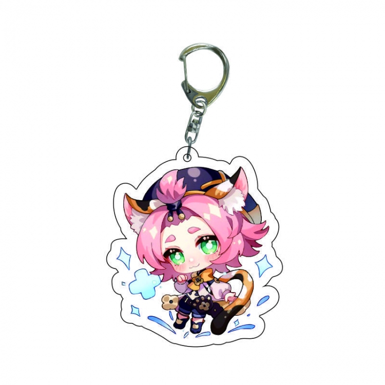 Genshin Impact Anime acrylic Key Chain  price for 5 pcs  7866 