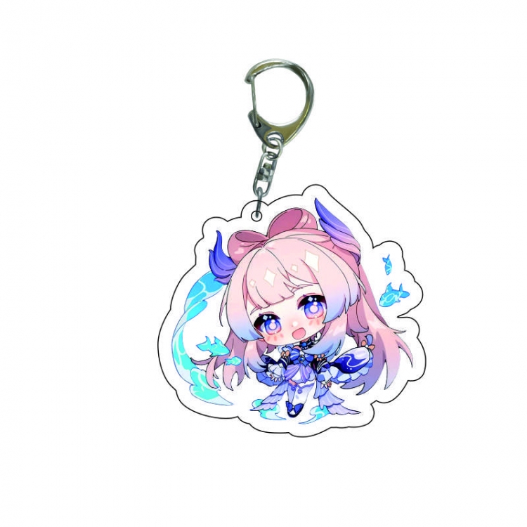 Genshin Impact Anime acrylic Key Chain  price for 5 pcs 7804