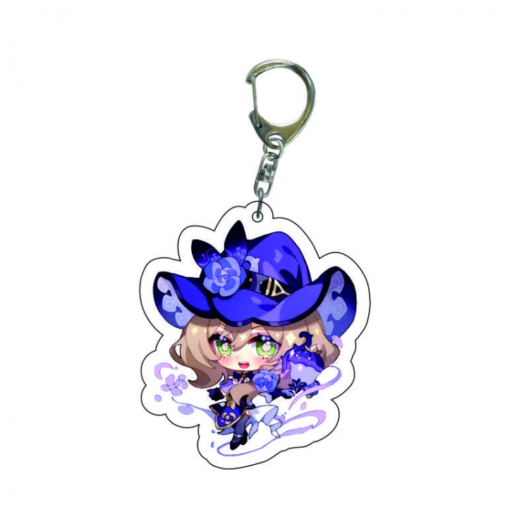 Genshin Impact Anime acrylic Key Chain  price for 5 pcs 7874