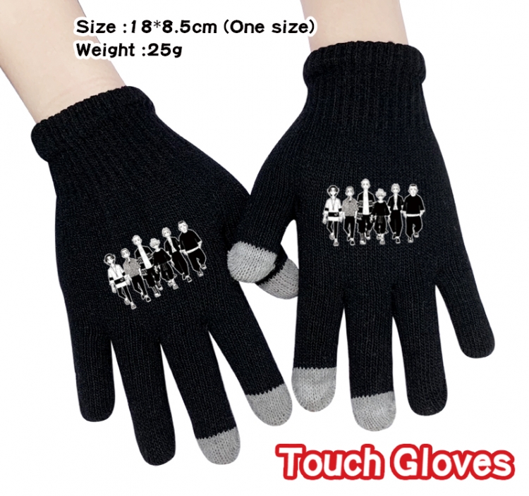 Tokyo Revengers  Anime knitted full finger gloves 18X8.5CM 9A