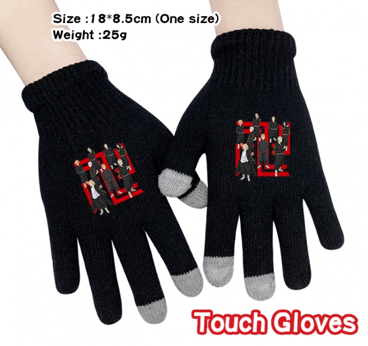 Tokyo Revengers  Anime knitted full finger gloves 18X8.5CM 12A