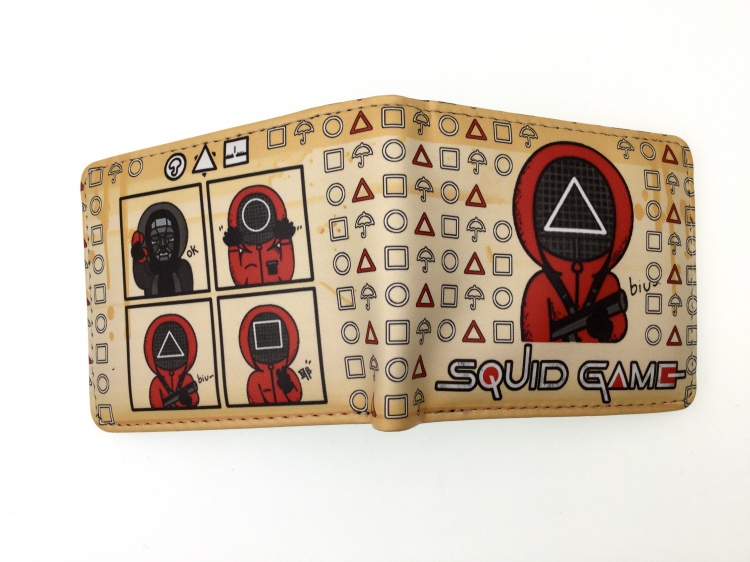 Squid Game two fold  Short wallet 11X9.5CM 60G