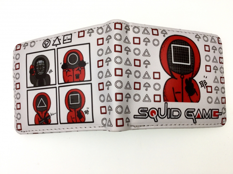 Squid Game two fold  Short wallet 11X9.5CM 60G