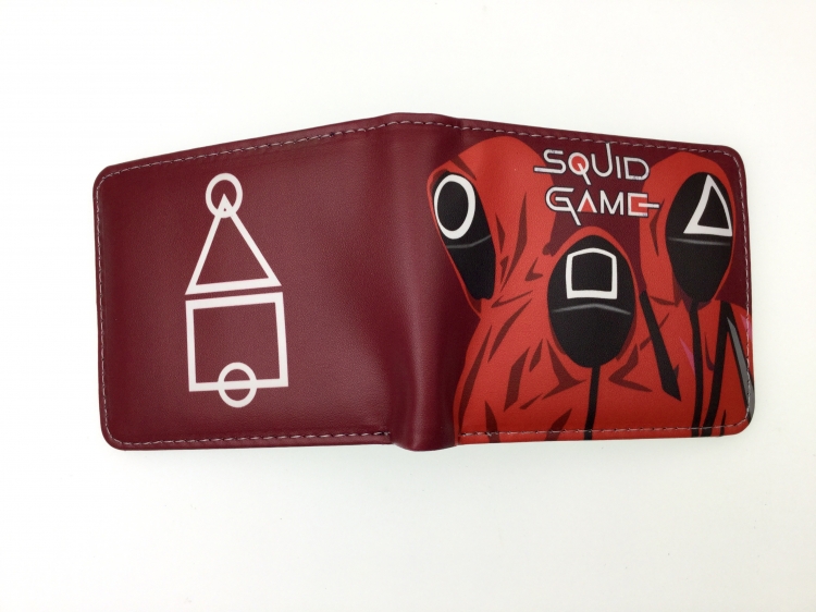 Squid Game two fold  Short wallet 11X9.5CM 60G