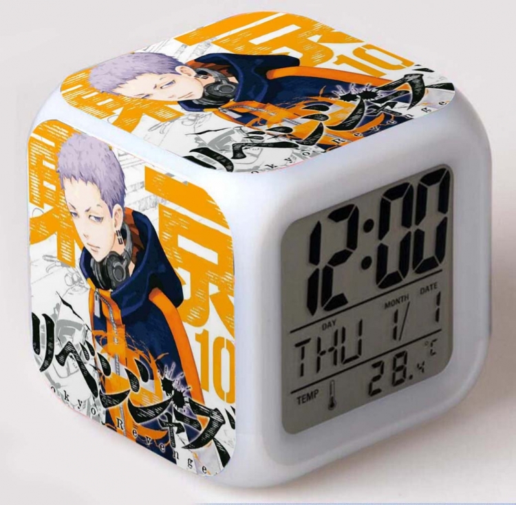 Tokyo Revengers Colorful mood color changing boxed alarm clock