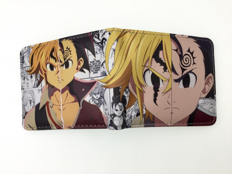 The Seven Deadly Sins two fold  Short wallet 11X9.5CM 60G 